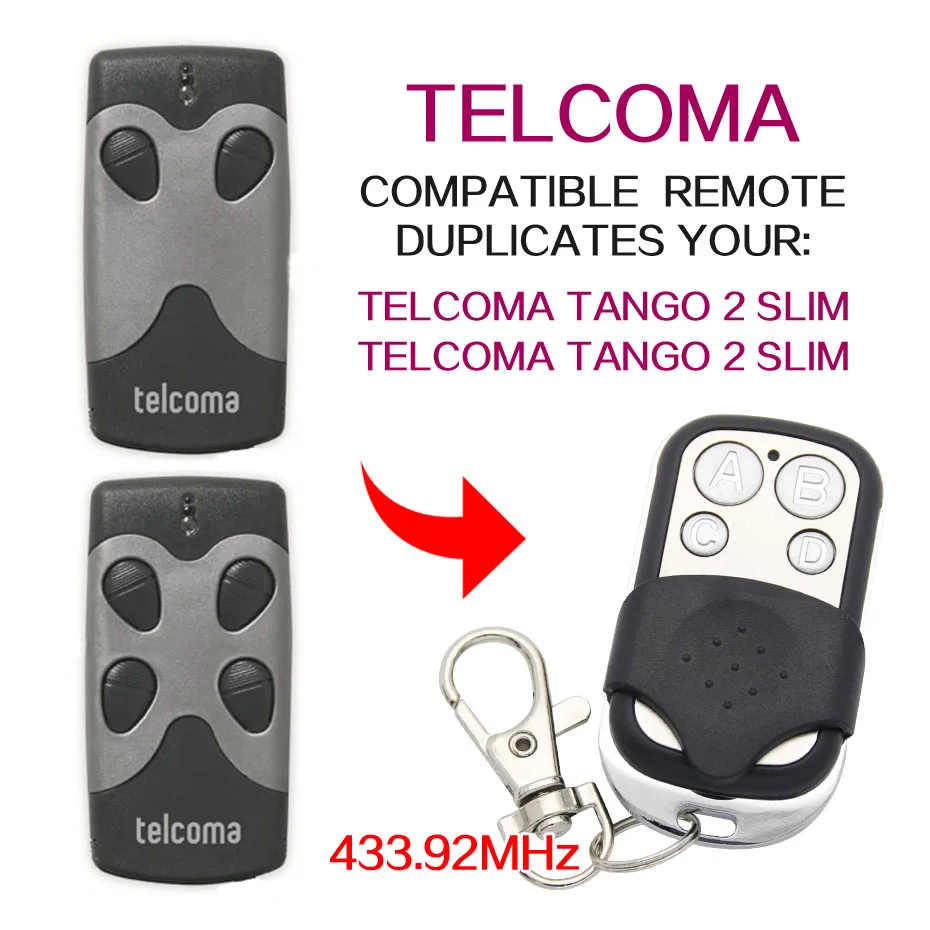 TELCOMA TANGO 4 Remote Control Duplicator 433.92 MHz. TELCOMA TANGO 2