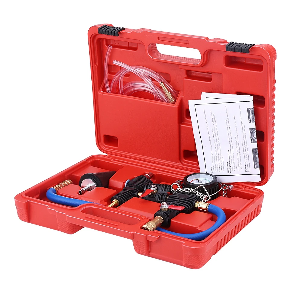 

Oversea 1 Set Cooling System Vacuum Purge & Coolant Refill Kit with Carrying Case for Car SUV Van Cooler