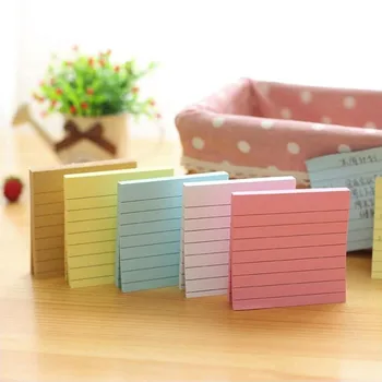 

Self-adhesive Stickers Horizontal line Sticky Notes Memo Pads Stickers Office Stationery and School Supplies 30 pages/1PC