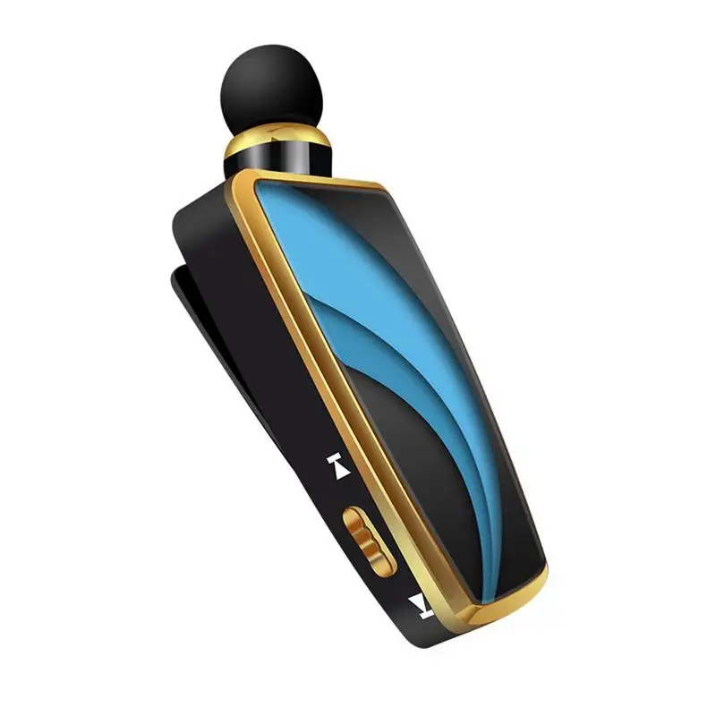 

Portable Wireless Bluetooth Headphones Lapel Type Automatic Cable Single Ear Business Bluetooth Headset For Xiaomi Huawei