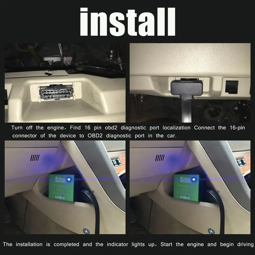 EITTAR OBD2 чип производительности OBD II отличная производительность для Nissan March(March) 2012