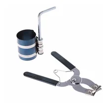 1 Set Piston Ring Compressor Installer Ratchet Plier Remover Expander Engine Pull Tool
