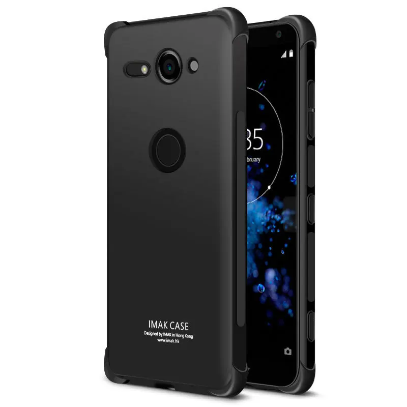 

IMAK sfor Sony XZ2 Compact Case ShockProof Soft TPU Back Cover Case for Sony Xperia XZ2 Compact Dual Sim