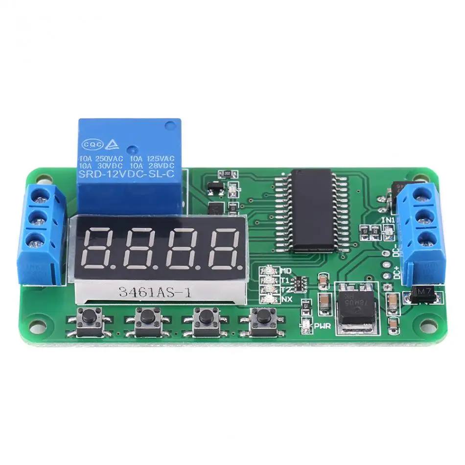 

Hot Multifunction 1 Channel DC 12V Time Delay Relay Controller LED Timer Switch Module Board PLC Time Delay Relay Module fashion