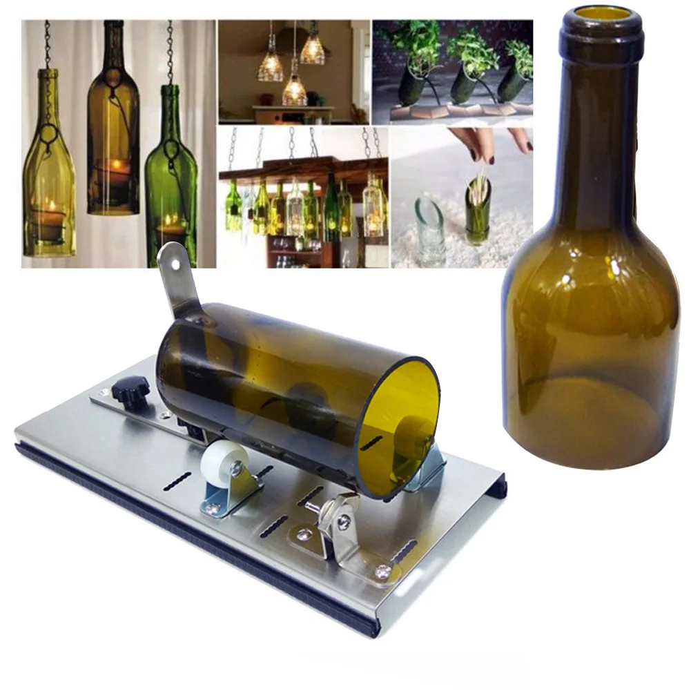 Wine Bottles Glass Bottle Cutter Jar Easy Operations DIY Cutter Machine