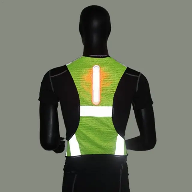 Outdoor Night Riding Running LED Light Reflective Vest Sports Vestin