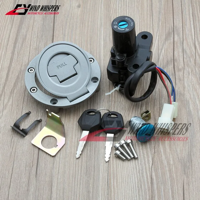 

Motorcycle Fuel Gas Cap Ignition Switch Seat Lock with Key Kit For Yamaha MT-01 2005-2009 YZF R1 2004-2014 YZF R6 2006-2016