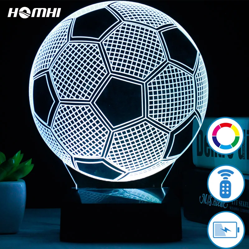 

football luminaria nachtlampje chambre enfant gece lambasi soccer de mesa veilleuse led decoracao casa dropshipping 2019 club