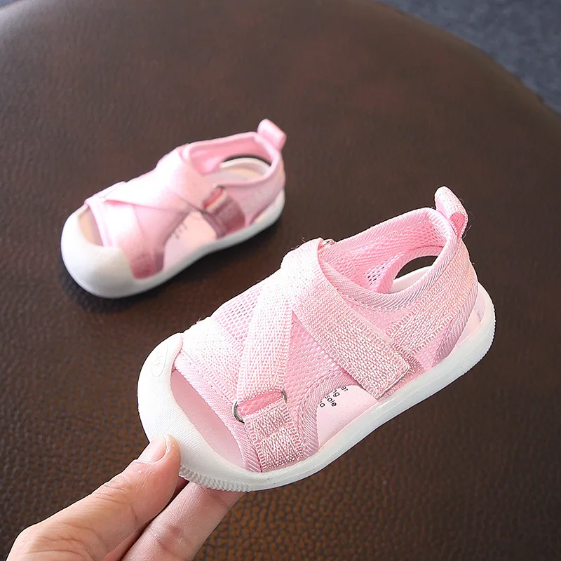 Летняя Вентиляция для детей 0-1-2 лет тканевая Нескользящая одежда маленьких