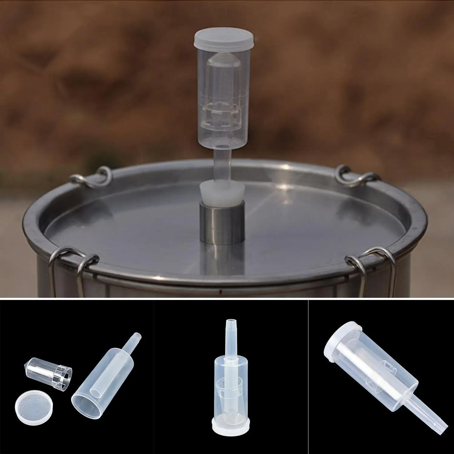 Ферментор для 1 пыли пластиковый поплавковый корпус Airlock sas Pieces Cider x Eco cap Beer Air Lock Wine