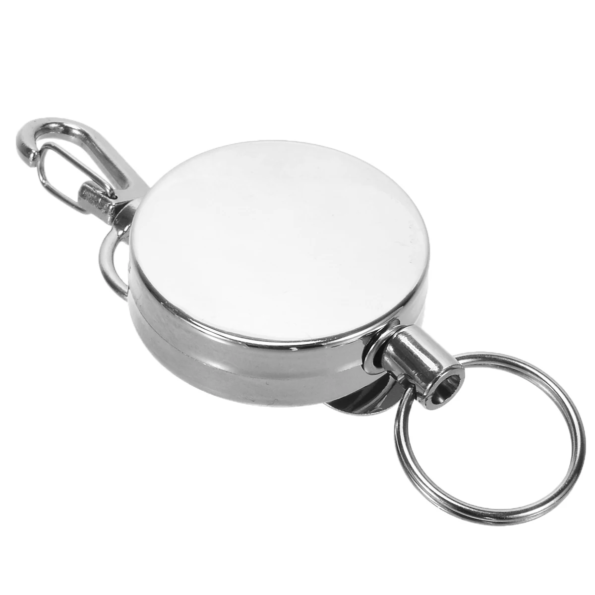 Unisex Elastic Key Chain Shellhard Retractable Recoil Key Chain Metal