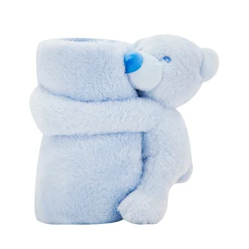 

Soft Baby Boy Clothing Accessories Toy Cute Plush Bear Blanket 70*73cm Newborn Baby Photography Props Wrap Bedding Swaddle
