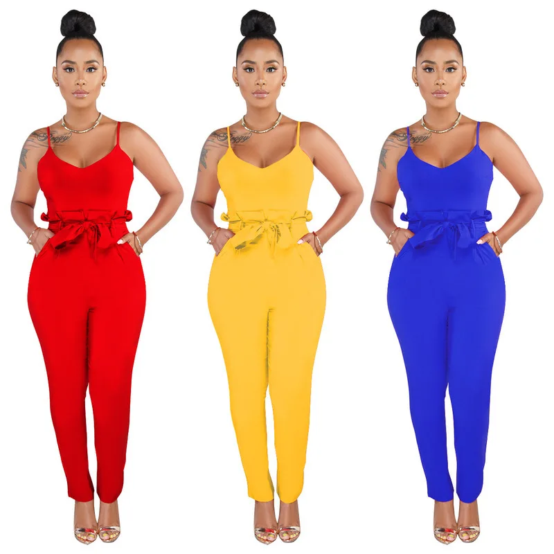 

sexy red jumpsuit bodysuit women rompers womens jumpsuits overalls body femme combinaison ropa mujer 2019 pants bodies ladies