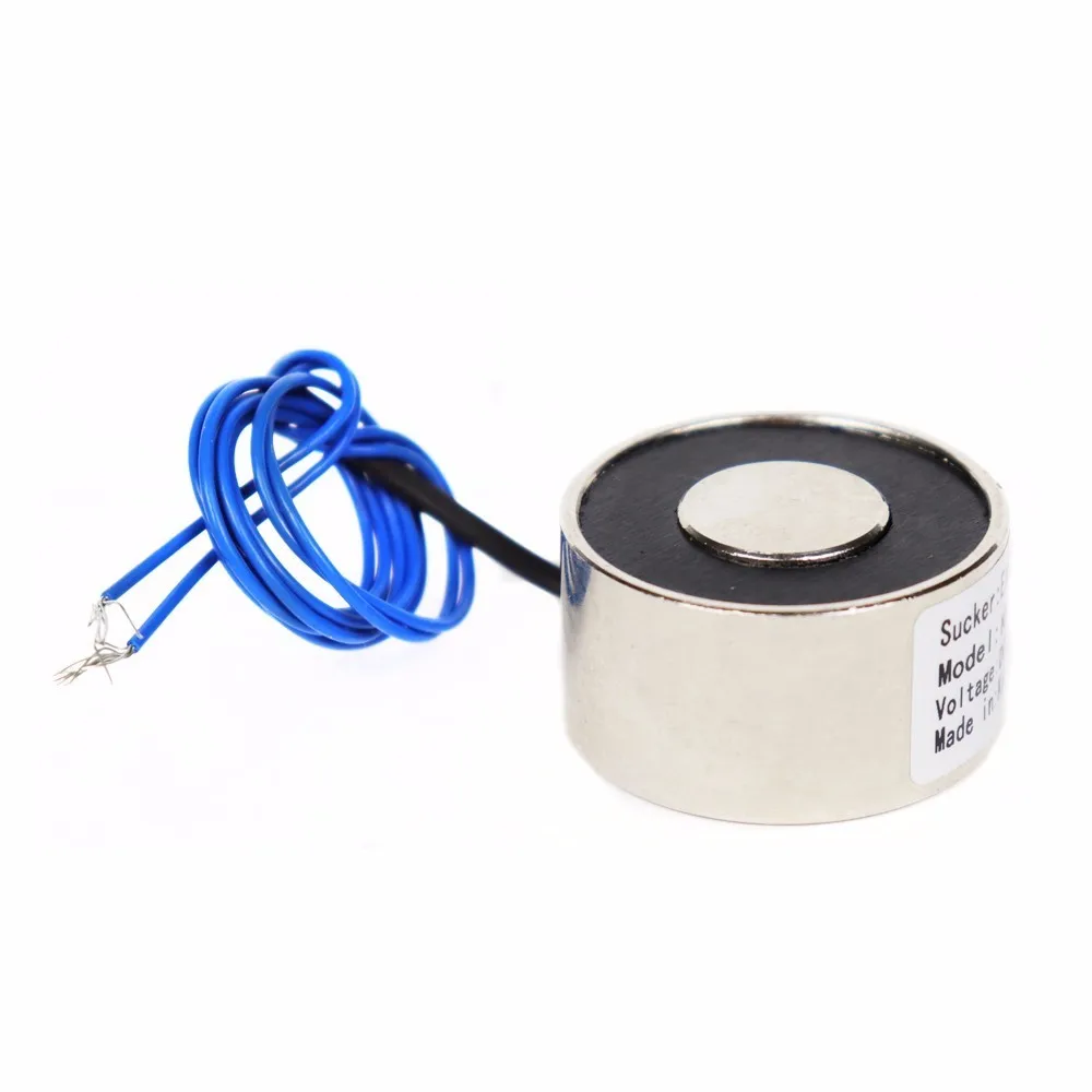 Фото 30*25 Dc 6v 12v 24v электромагнит подъема 12kg качество соленоида присоска держания Электрический магнит, принимаем нестандартные пользовательские №2