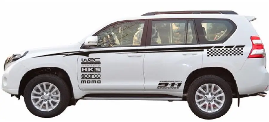 Pair Vehicle Side Body Waterproof Vinyl Decal DIY Car Styling Decoration Sticker