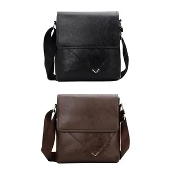 

Crossbody Bags for Man's Pu Leather Shoulder Bag Messenger Bags Men Black Travel Casual Business Sacoche Homme Drop shipping