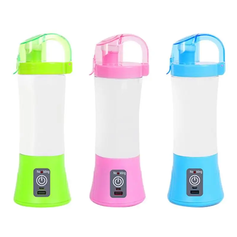 

Portable Electric Fruit Juicer Extractor 380ml 2 Blades Mini USB Rechargeable Smoothie Maker Blender Mixer Machine Sports Kettle