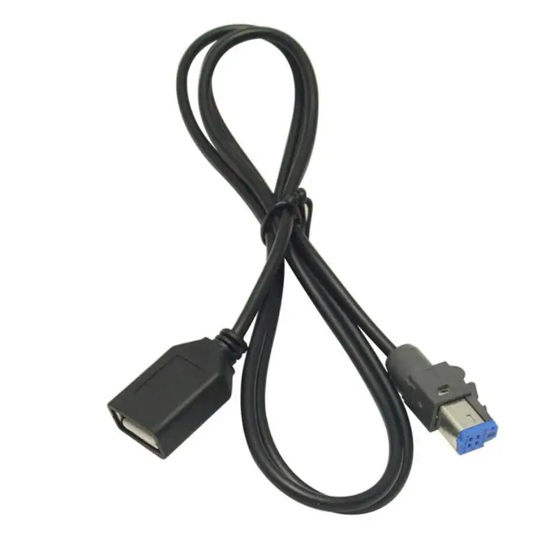 Usb Female To Auxin 4pin Connector Car Audio Cd Player Cable Adapter
