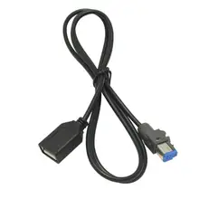 Usb-разъем для AUX-In 4pin разъем для автомобильного аудио cd-плеера кабель адаптер для Subaru Forester XV MP3 USB спикер диск Flash