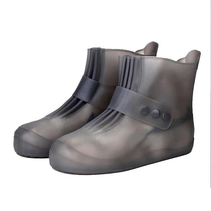 

Waterproof Rain Boot Shoe Cover Reusable Overshoes Non Slip Galoshes with Elastic PVC Material