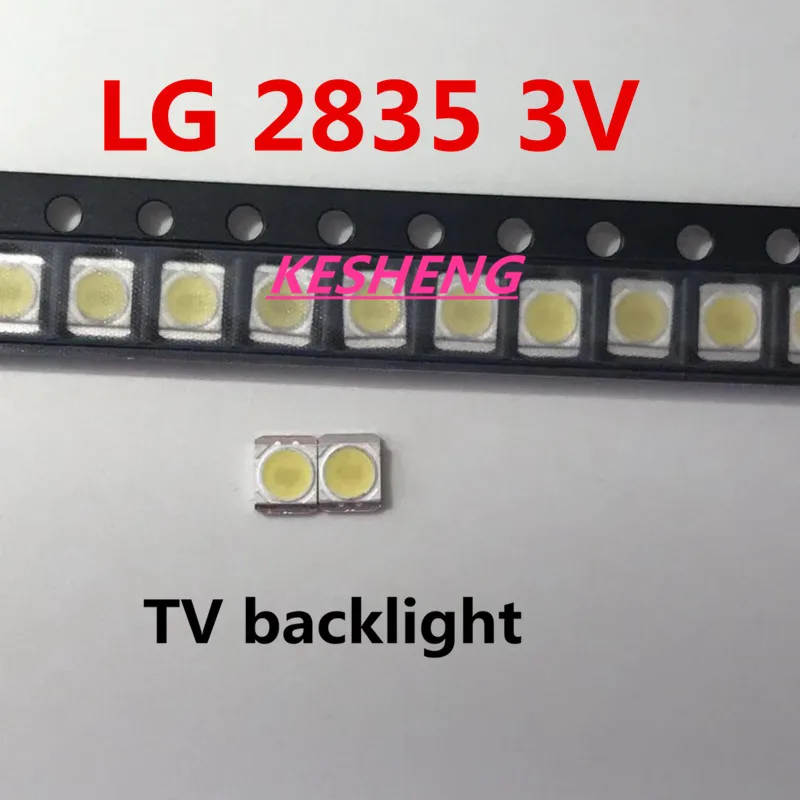 100 шт. для LG высокой мощности 2835 SMD СВЕТОДИОДНЫЙ s диоды телевизионные супер яркие диоды SMD СВЕТОДИОДНЫЙ 1210 3528 1 Вт 100лм холодный белый ТВ ПОДСВЕТКА