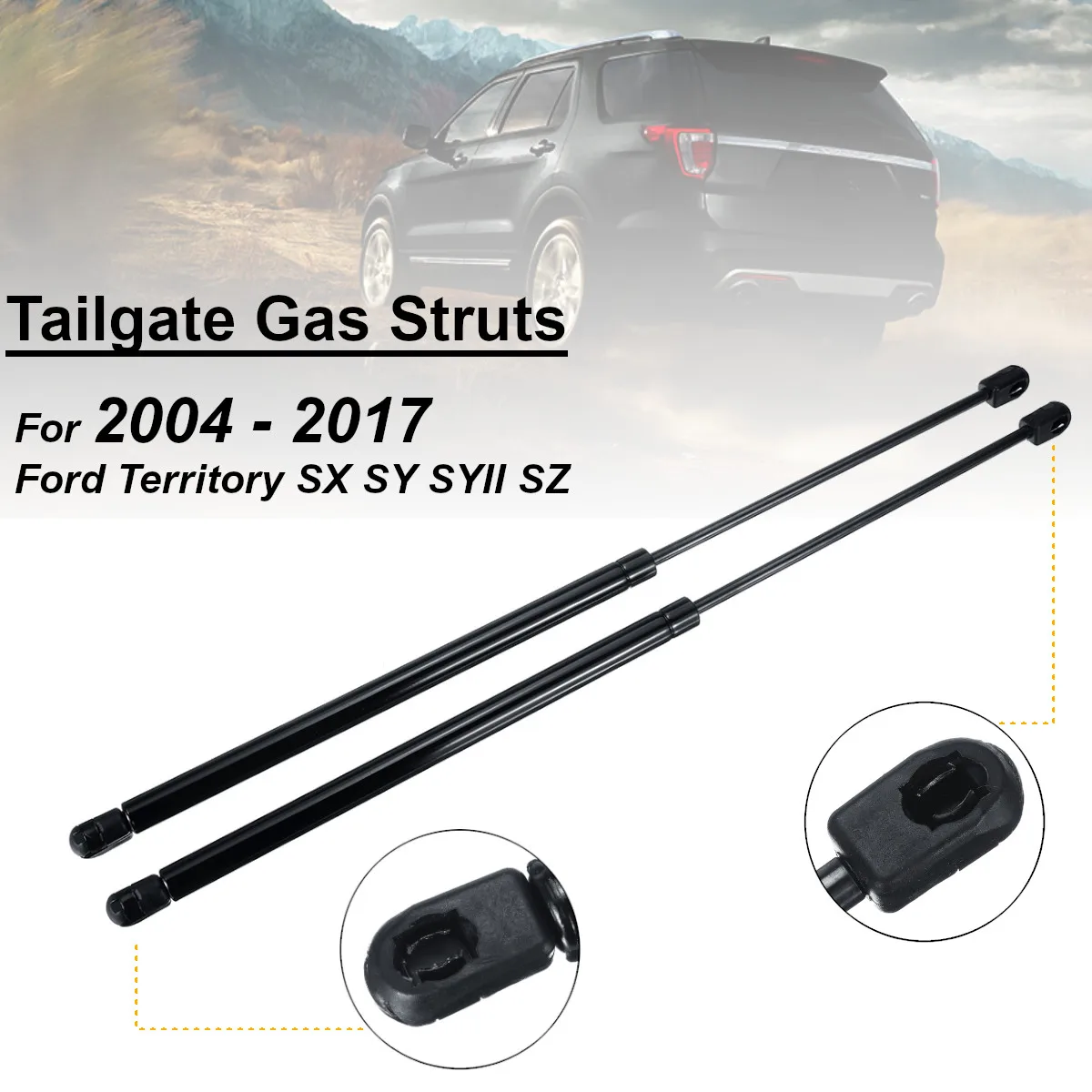 

2Pcs Rear Tailgate Gas Struts Support Lifters Tail Strut Bar For Ford Territory SX SY SYII SZ 2014 2015 2016 2017