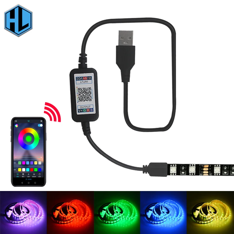 

Wireless Bluetooth LED Dimmer Remote Controller DC5-24V Phone APP Connection Control for RGB Light Strip Timer Switch