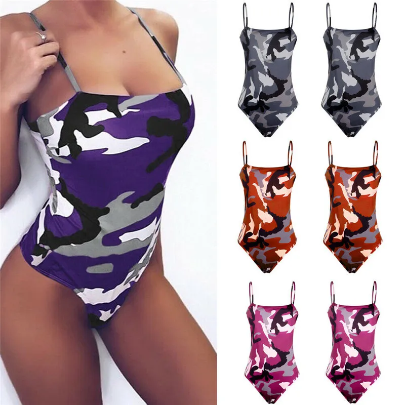 2019 جديد إمرأة مثير كامو بذلة Bodycon ارتداءها يوتار أعلى رومبير بلوزة بلا أكمام قمصان Clubwear زائد حجم