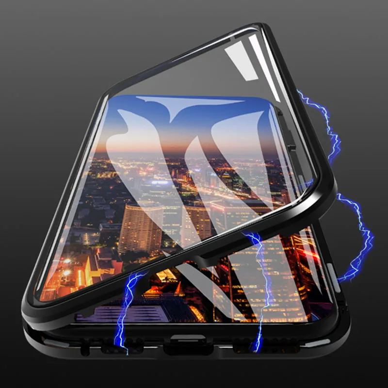 

Double Sided Magneto Magnetic Adsorption For iPhone X Cases XS AMX XR Metal Bumper Case For iPhone 7 8 6 S 6S Plus Phone Cover