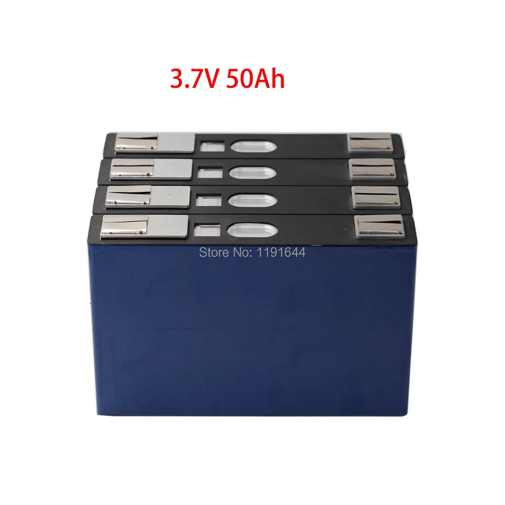 

4PCS/Lot 3.7V 50Ah Max Continuous 100A Discharge Prismatic Cell For E-Scooter Golf Cart Electric Wheelchair