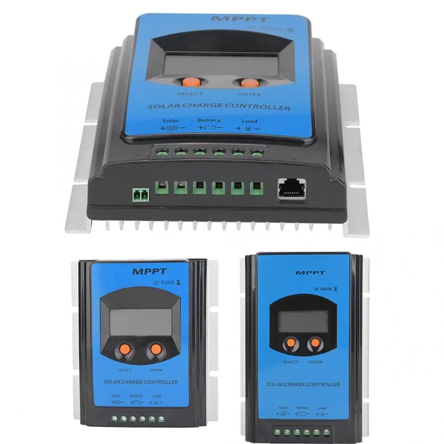 

Voltage Regulator 12V/24V MPPT Solar Charge Controller Solar Panel Battery Regulator LCD Display Regulateur De Tension