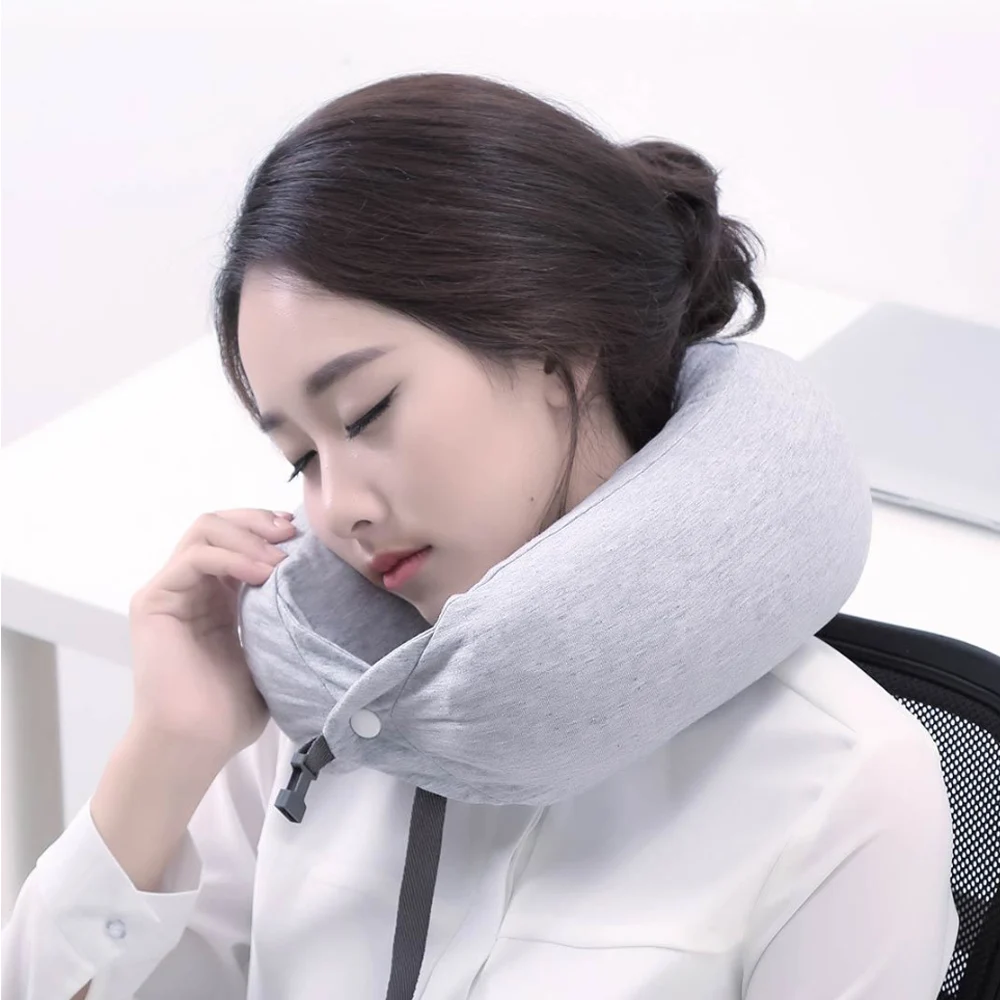 Xiaomi 8H U1 подушки u-образная хлопковая Подушка с эффектом памяти снимает усталость плеч и шеи дышащая универсальная Удобная