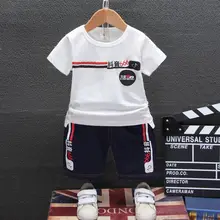 

2019 Baby Cartoon New Music T-shirt Pants 2Pcs/Sets Summer Kids Sport Clothes Toddler Tracksuit Children Boys Cotton Clothing