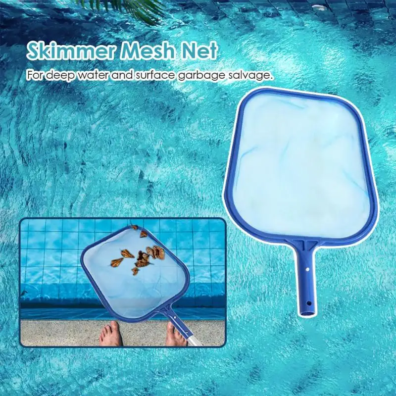 

Swimming Pool Cleaner Supplies Professional Heavy Duty Pool Leaf Rake Fine Mesh Frame Net Swimming Pool Cleaning Leaf Skim Net (