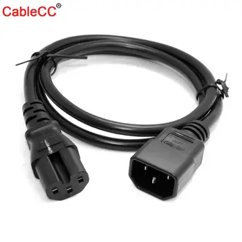 

Cablecc IEC320 C14 Male Plug To IEC320 C15 Female Power Extension Cable Cord C14 To C15 Adapter Short PDU UPS Cable Cord 1.0M