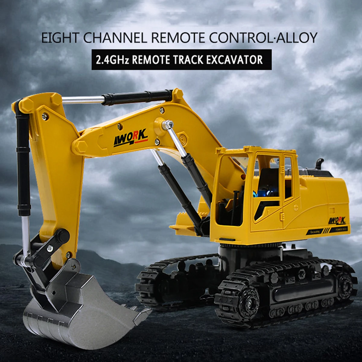 

2.4GHz 1:24 Wireless Remote Control Excavator USB Charge Construction Cat RC Control Bulldozer Dump Truck