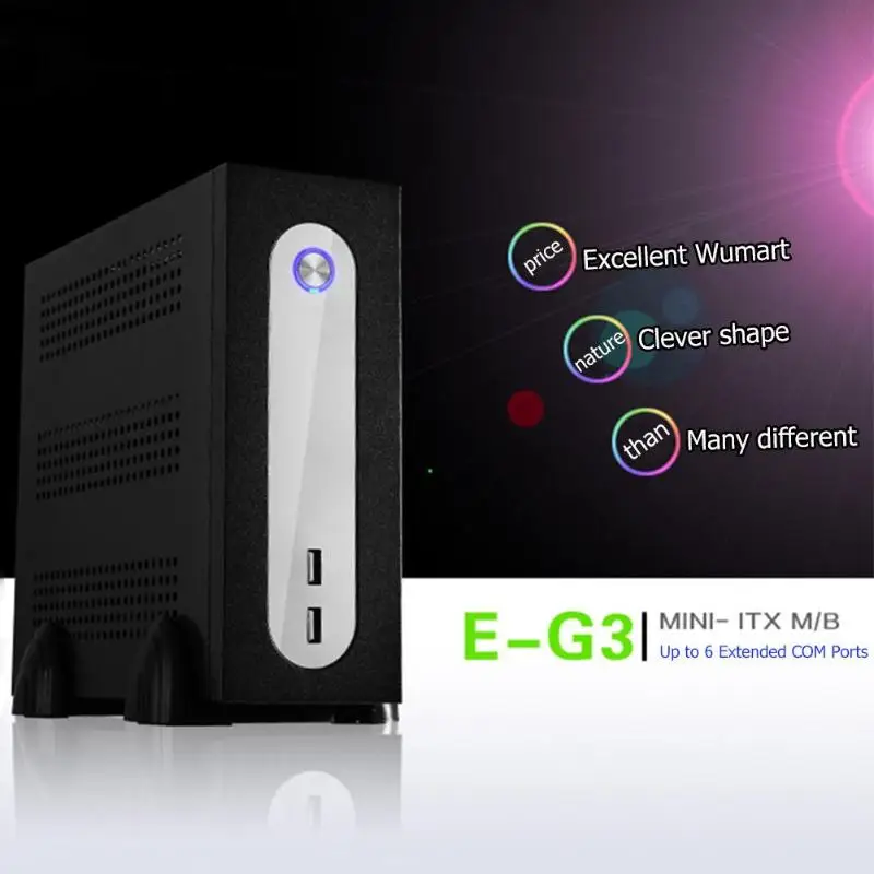 E-G3 ПК корпус мини ITX сервер башня 6xCOM порт встроенный SGCC компьютерный корпус ПК Шасси для MINI-ITX материнская плата в пределах 170*170 мм E-G3 ПК корпус мини ITX сервер башня 6xCOM порт встроенный SGCC компьютерный корпус ПК Шасси для MINI-ITX материнская плата в пределах 170*170 мм
