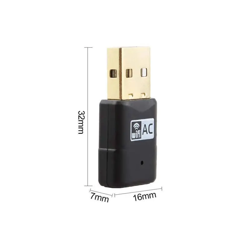 600 Мбит/с двухдиапазонный 802.11ac 2 4 ГГц 5 ПК WiFi USB адаптер сетевой LAN Dongle|Кабели HDMI| |