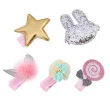 5 шт. заколки для волос декоративные милые очаровательные заколки для волос аксессуары и клипсы для волос заколка для маленьких девочек дети
