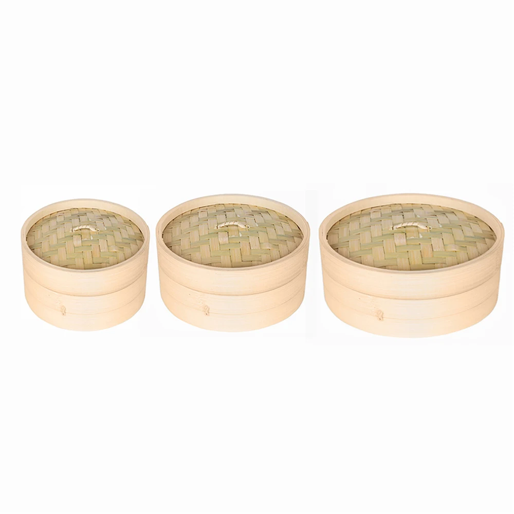 One Cage and One Cover Cooking Bamboo Steamer Fish Rice Vegetable Snack Basket Set Kitchen Cooking Tools One Cage and One Cover Cooking Bamboo Steamer Fish Rice Vegetable Snack Basket Set Kitchen Cooking Tools