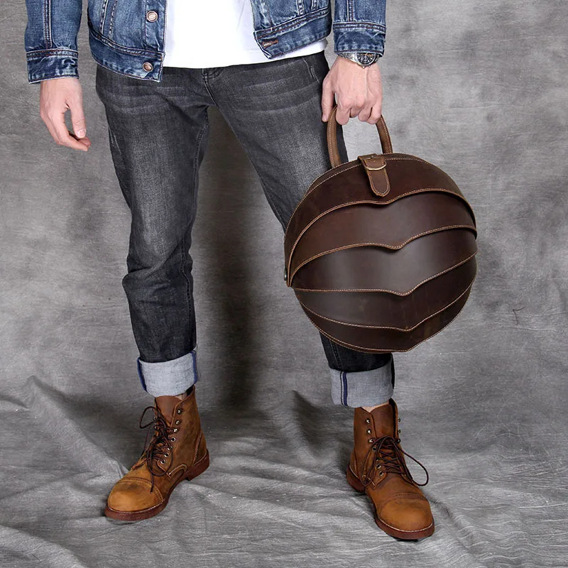 Высококачественный рюкзак из натуральной кожи, модная мужская и женская кожаная школьная сумка Crazy Horse, индивидуальная винтажная сумка ручной работы