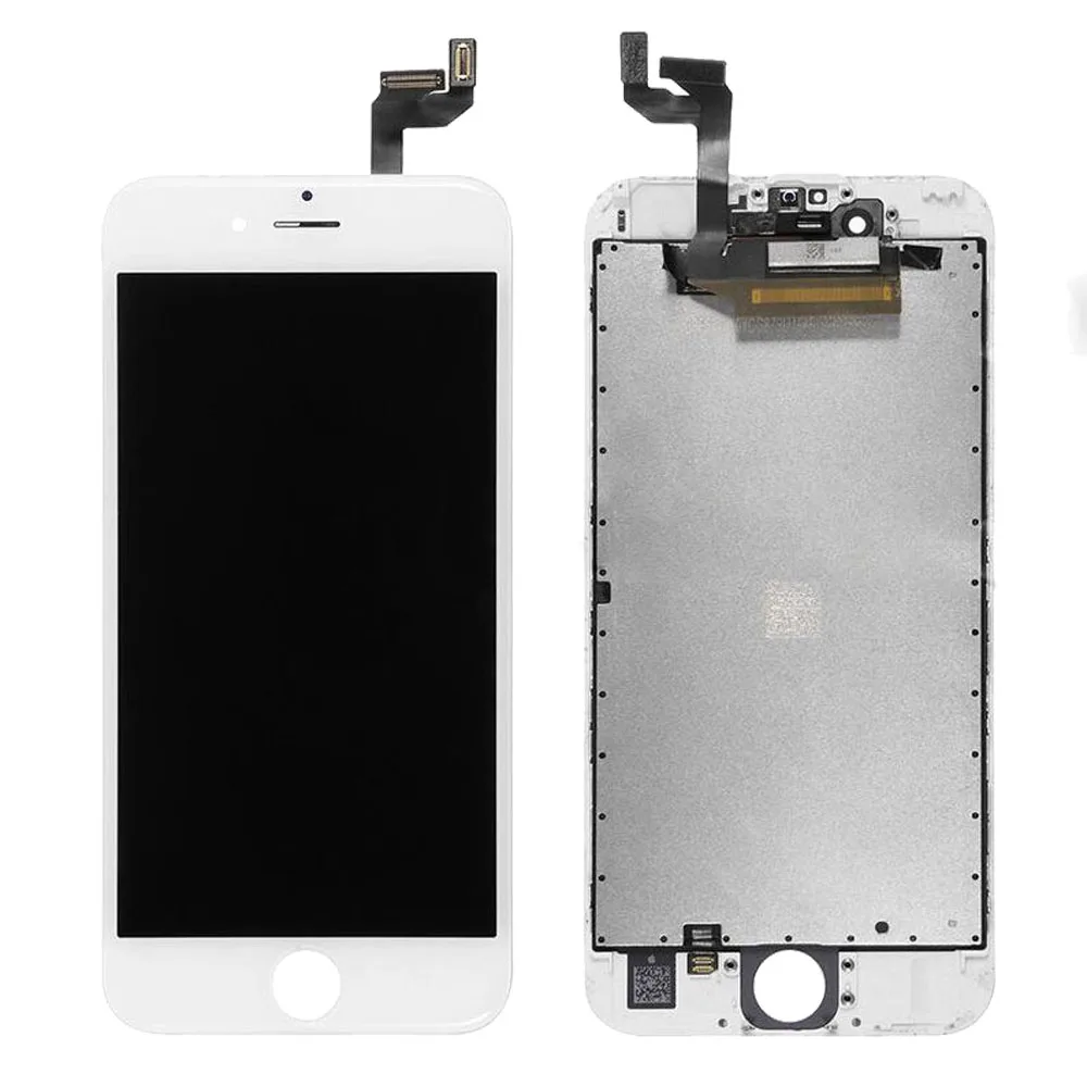 

Refurbished LCD digitizer assembly for iPhone 6 S black / white panel grade AAA