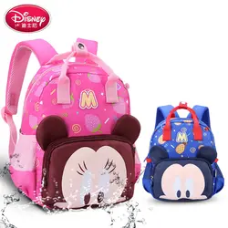 Disney непромокаемые Мультфильм Рюкзаки микки ребенок мини сумка Минни плюшевый детский школьный Детские рюкзаки