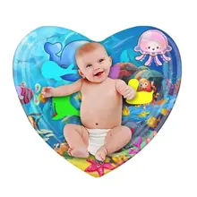 Детский игровой коврик для воды охлаждающая Подушка надувной утолщенный ПВХ детский животик время игровой коврик круг/форма сердца плавательный бассейн активный коврик игрушки