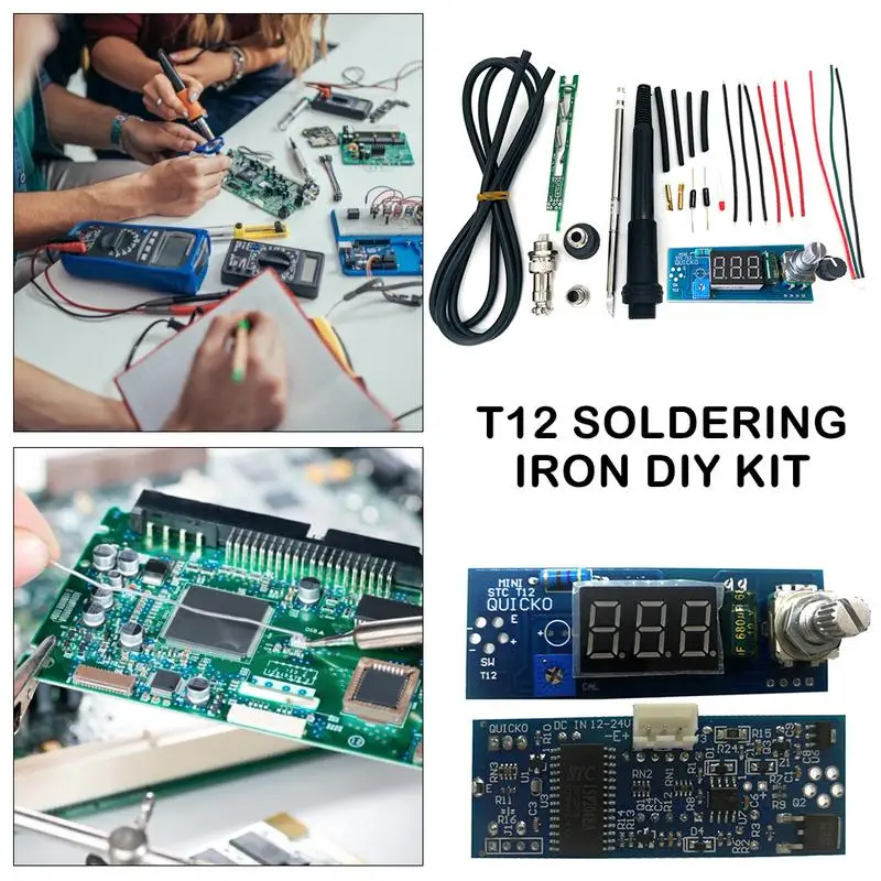Electrical Unit Soldering Iron Digital Temperature Controller Station LED DIY Kits For T12 Use Handle Default K Head Electrical Unit Soldering Iron Digital Temperature Controller Station LED DIY Kits For T12 Use Handle Default K Head