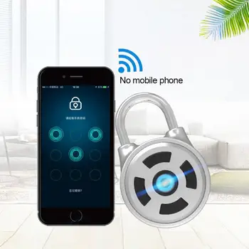 

Smart BT Keyless Lock Waterproof APP Button Password Unlock Anti-Theft Padlock Door Luggage for Android IOS System