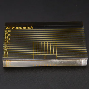 

LP Vinyl Record Player Measurement Arm VTA Balance and Azimuth VTA Adjustment Ruler Turntable Accessories with PU Case
