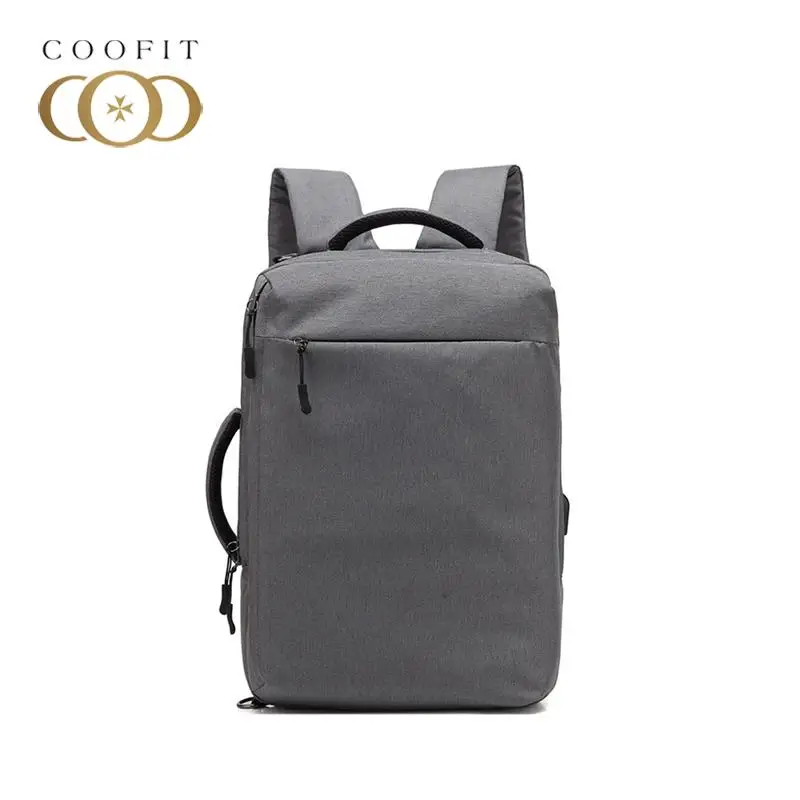 

coofit Men's Backpack Fashion Oxford Large Capacity Travel Backpack Business Rucksack Laptop Backpack With USB Charging Port
