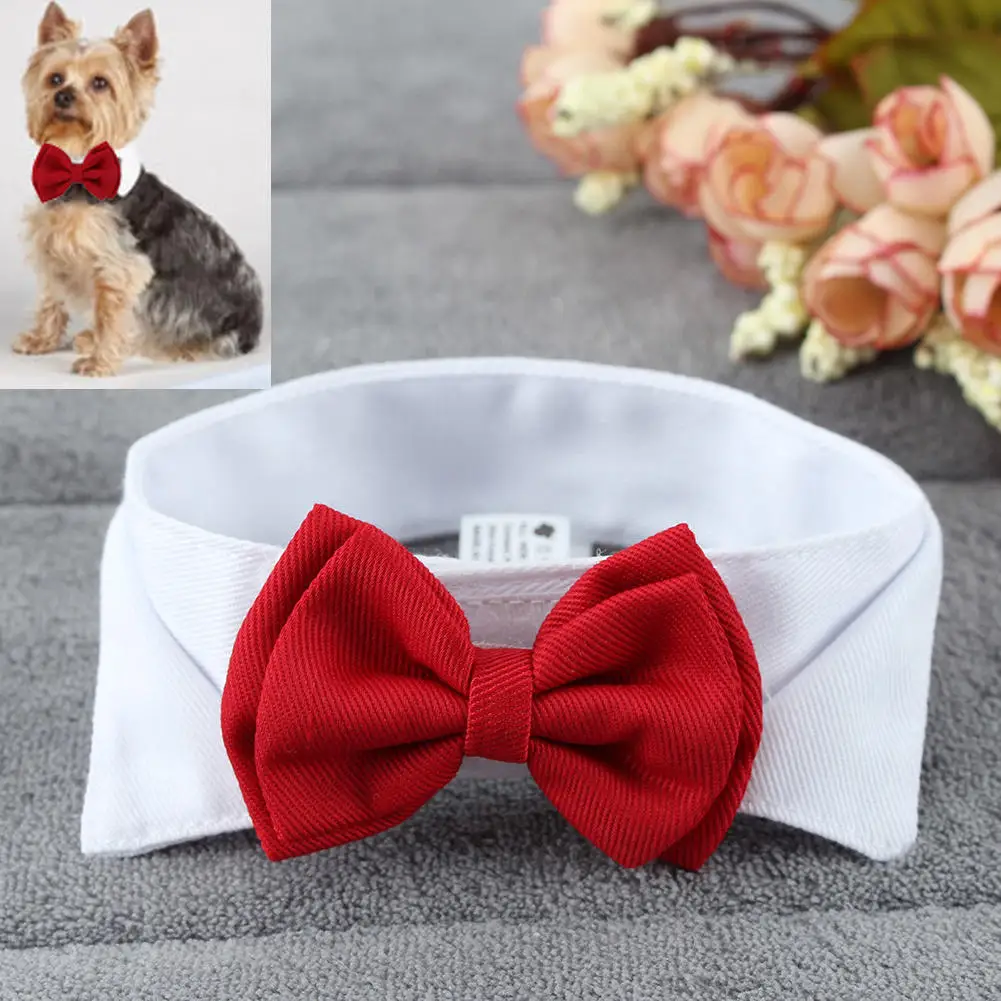 

Pet Puppy Kitten Dogs Cat Adjustable Bow Tie Collar Necktie Bowknot Bowtie Holiday Wedding Decoration Accessories New