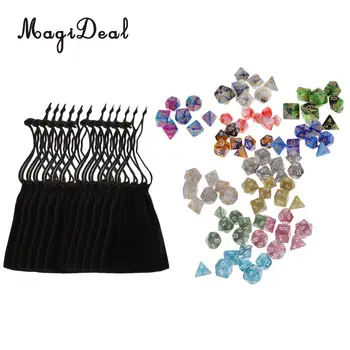 

MagiDeal 42X Double-Colors Polyhedral Dice 16mm for Club Pub Dungeons and Dragons Table Game DND D20 D12 D10 D8 D6 D4